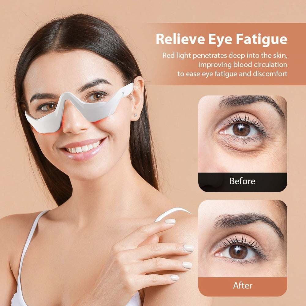 Lunettes de Massage Rechargeables pour Soulagement de la Fatigue Oculaire